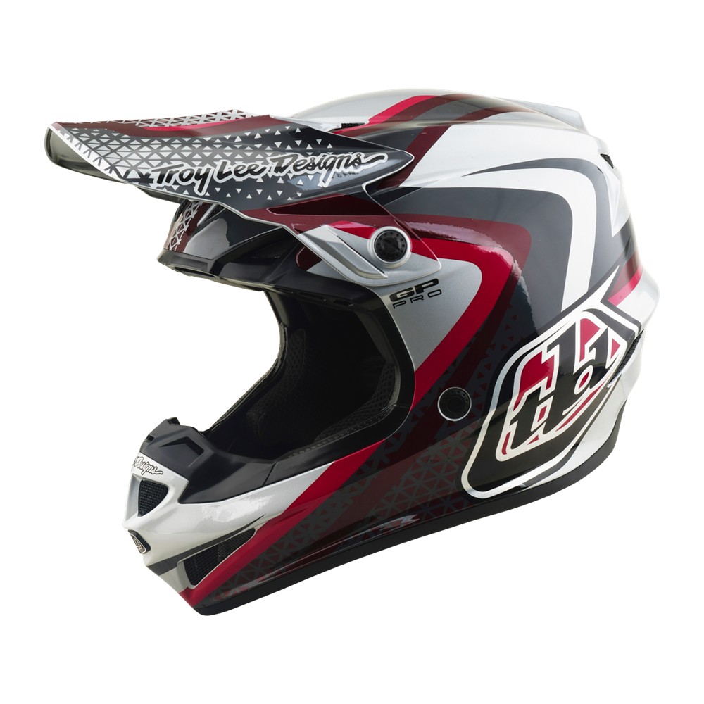 Troy Lee Designs GP Pro Slides Motocross Helmet Grey - Image 2