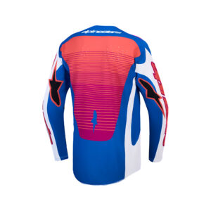Alpinestars Techstar Maven Motocross Jersey White/Hot Coral/Blithe Blue - Image 2