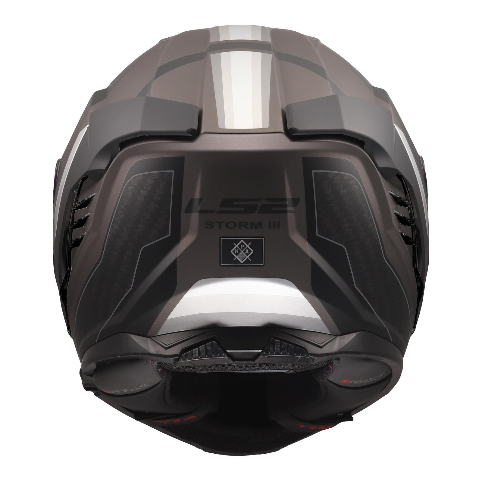 LS2 FF818 Storm III Sporty Road Helmet Black/Grey - Image 4
