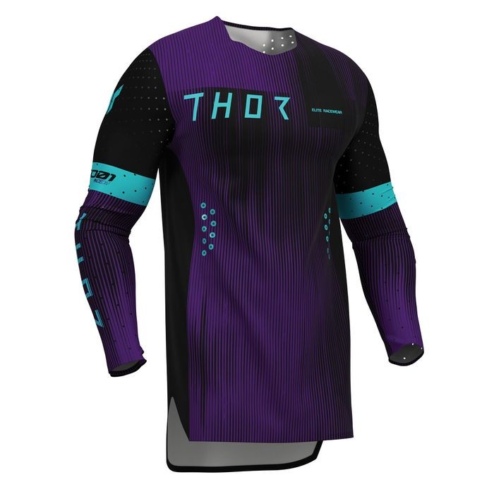 Thor Sportmode Vanish Motocross Jersey Black/Purple - Image 1