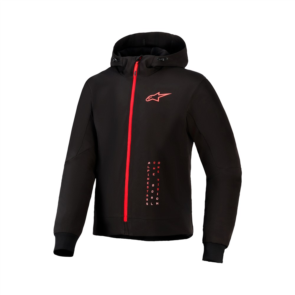 Radium Tech Hoodie Black/Bright Red M - Image 1