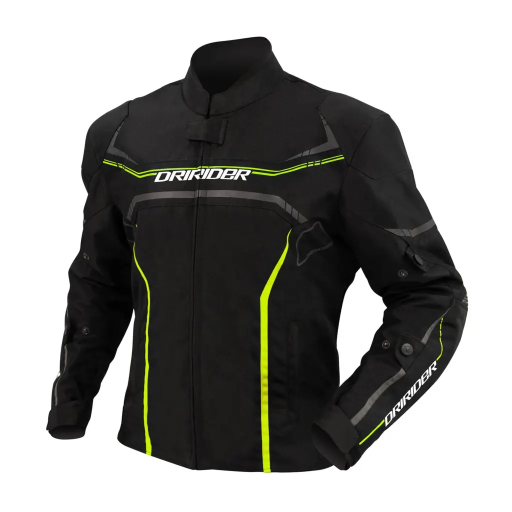 Road Jacket DriRider Origin Black/Hi-Vis Yellow