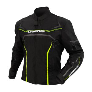 Road Jacket DriRider Origin Black/Hi-Vis Yellow - Image 1