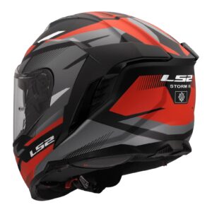 LS2 FF818 Storm III Komai Road Helmet Black/Red - Image 3