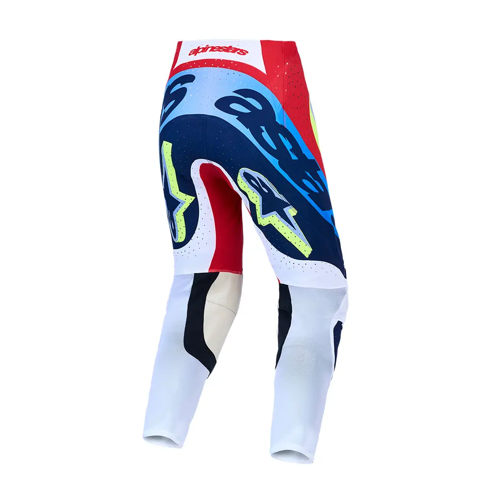 Alpinestars Supertech Dyna Motocross Pants Fire Red/White/Navy/Blue