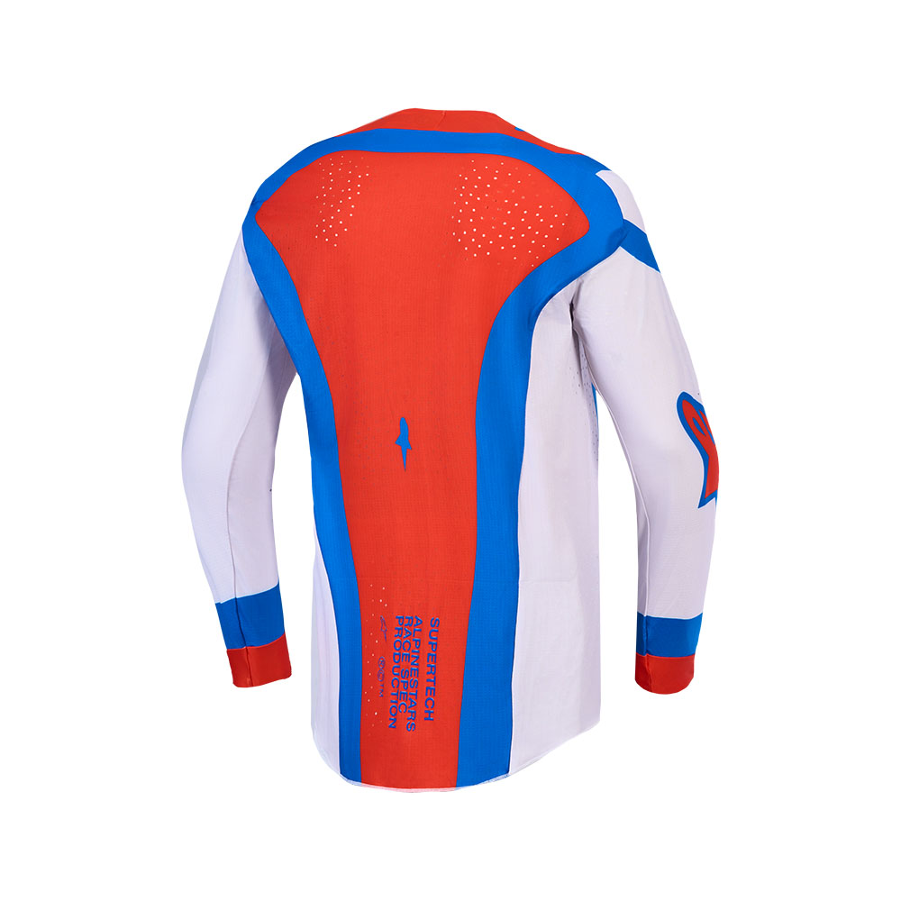 Alpinestars Supertech Vesta Motocross Jersey Light Lilac/Cardinal Red - Image 2