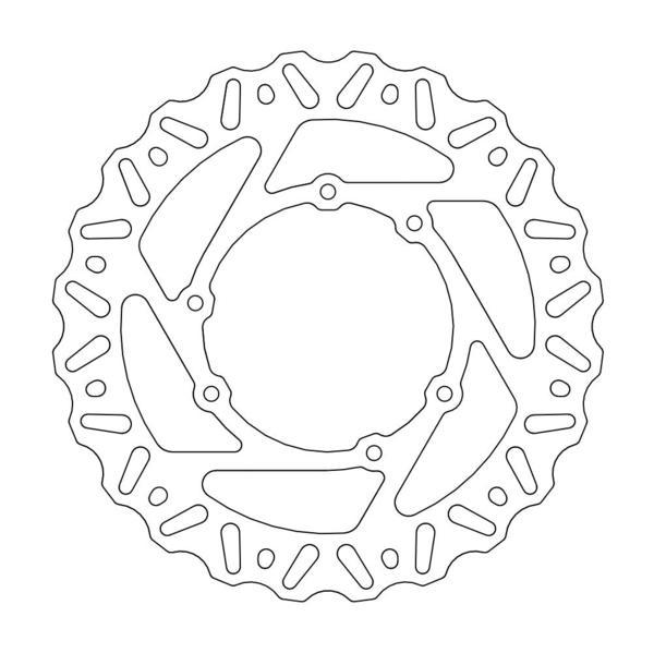 BRAKE DISC MOTO MASTER NITRO FRONT CANNONDALE ALL 00-03 HONDA CR125R CR250R 95-07 CRF250R 04-14 - Image 1