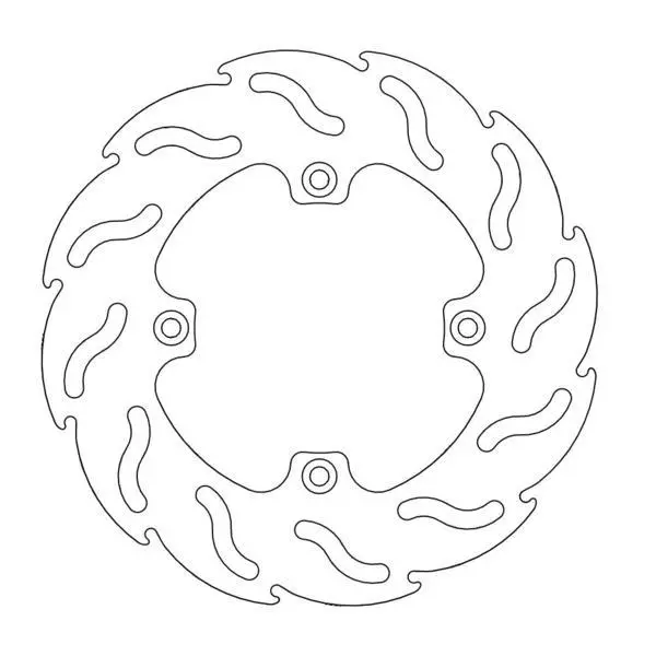 BRAKE DISC REAR MOTO MASTER FLAME YAMAHA YZ65 18-21 YZ80 93-01 YZ85 02-21