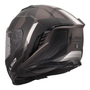 LS2 FF818 Storm III Sporty Road Helmet Black/Grey - Image 3