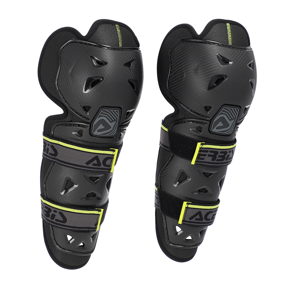 Acerbis Profile Knee Guard Black/Yellow - Image 1