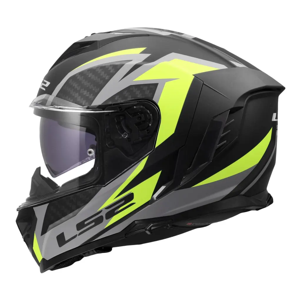 LS2 FF818 Storm III Dynamo Road Helmet Black/Hi-Vis Yellow