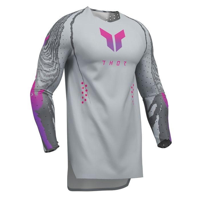 Thor Sportmode Damascus Motocross Jersey Grey - Image 1