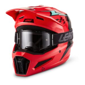 Leatt 3.5 Motocross Helmet Kit Red - Image 1