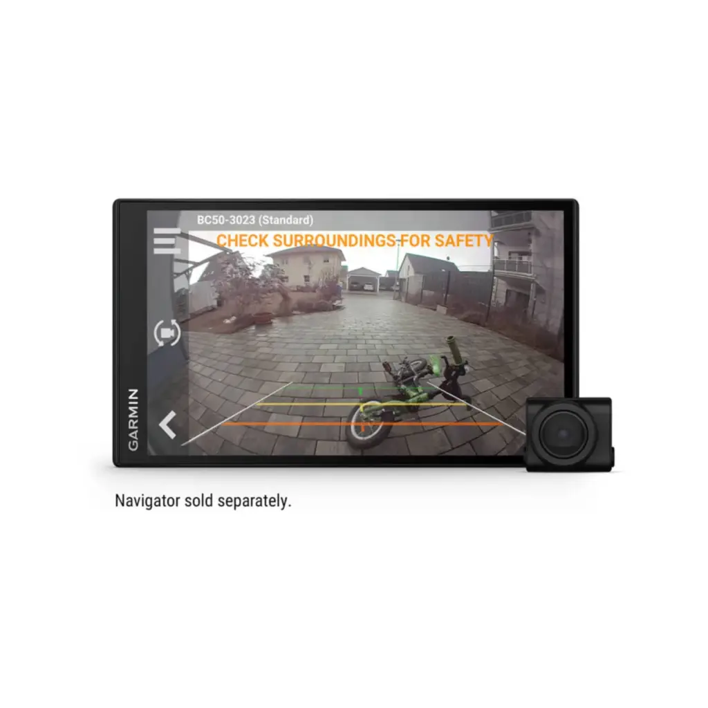 GARMIN BC 50 WIRELESS BACKUP CAMERA WITH NUMBER PLATE MOUNT