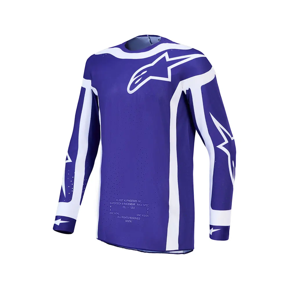 Alpinestars Supertech Vesta Motocross Jersey Deep Blue/White