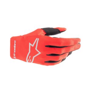 Alpinestars Radar Motocross Gloves Youth Mars Red/Silver - Image 1
