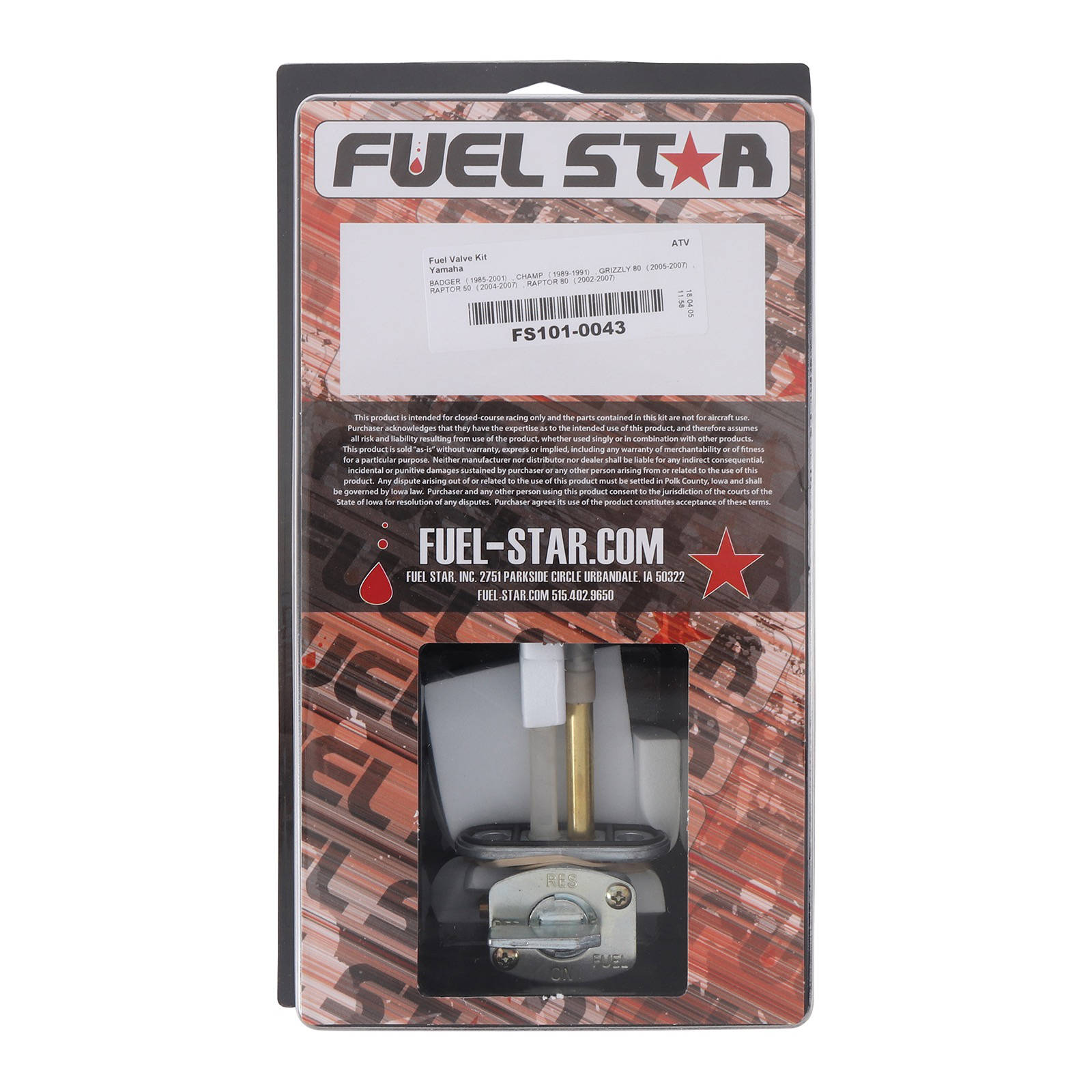 All Balls Racing Fuel Tap Kit (FS101-0043) - Image 1