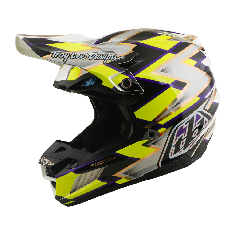 Troy Lee Designs SE5 ECE Composite Flush Motocross Helmet White/Black - Image 1