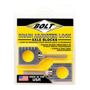 Bolt Raw Chain Adjuster Blocks Yamaha YZ (2 pack) 20mm - Image 1
