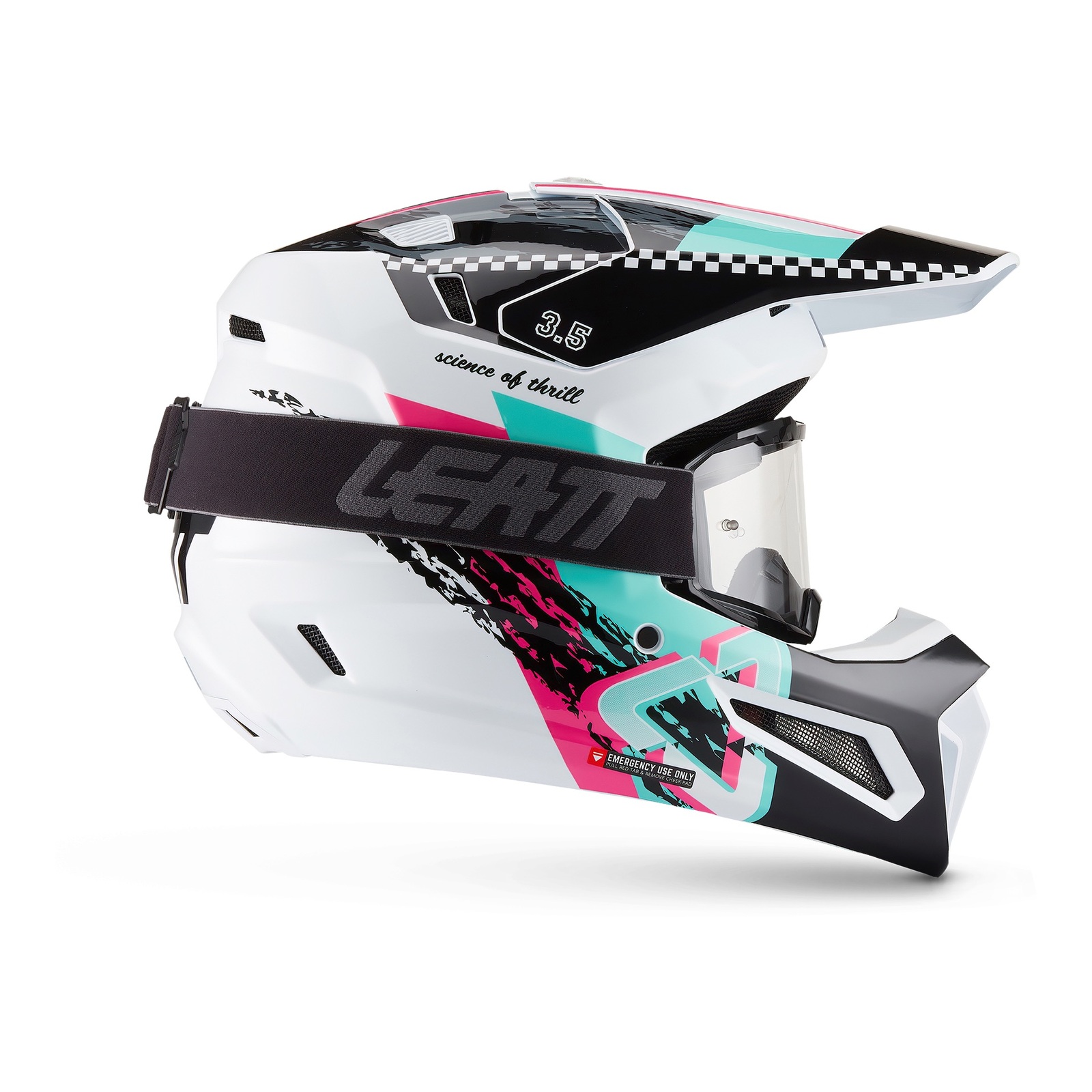 Leatt 3.5 Motocross Helmet Kit Pink - Image 4