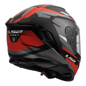 LS2 FF818 Storm III Komai Road Helmet Black/Red - Image 5