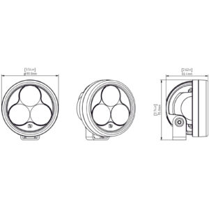 Denali D3 LED Driving Light - DataDim™ Technology - Single - Image 7