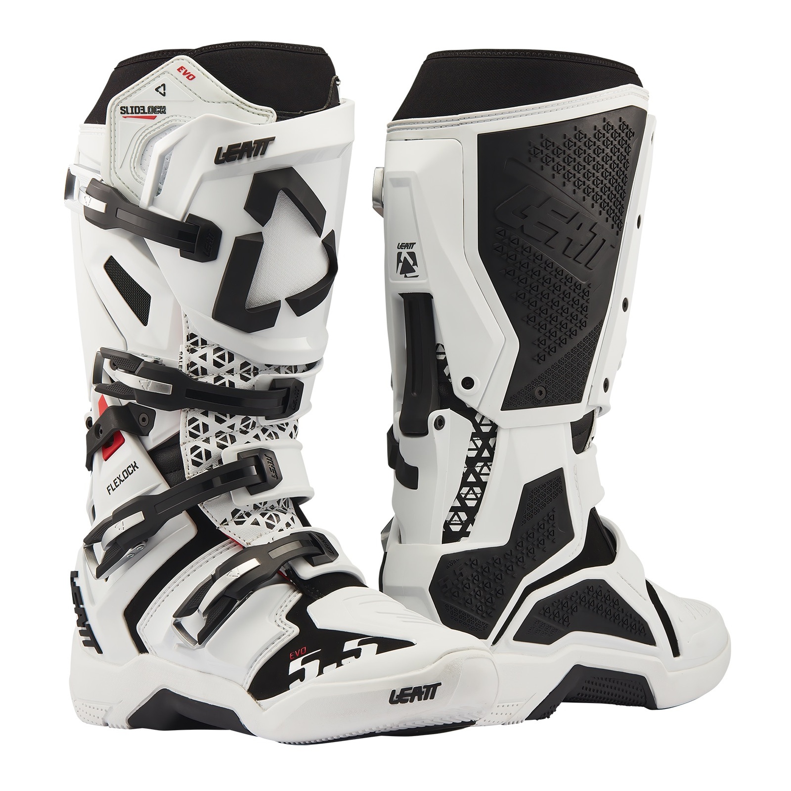 Leatt 5.5 FlexLock Evo Motocross Boots White - Image 1