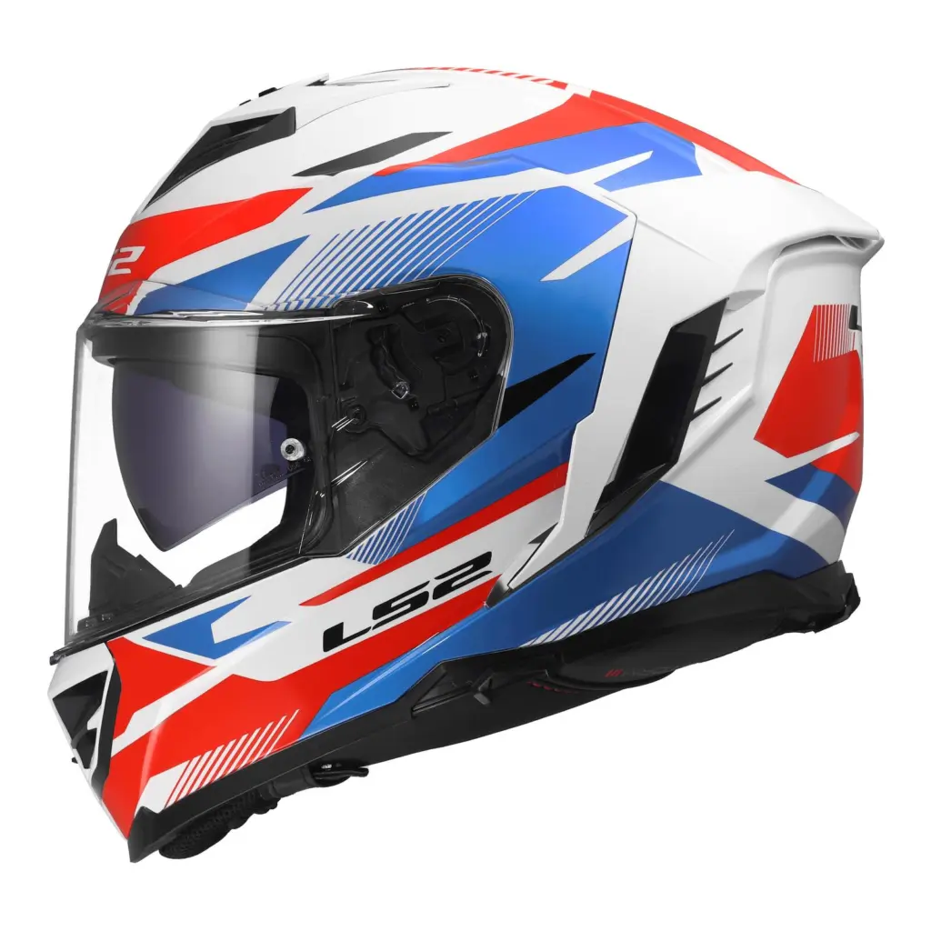LS2 FF818 Storm III Komai Road Helmet White/Blue/Red