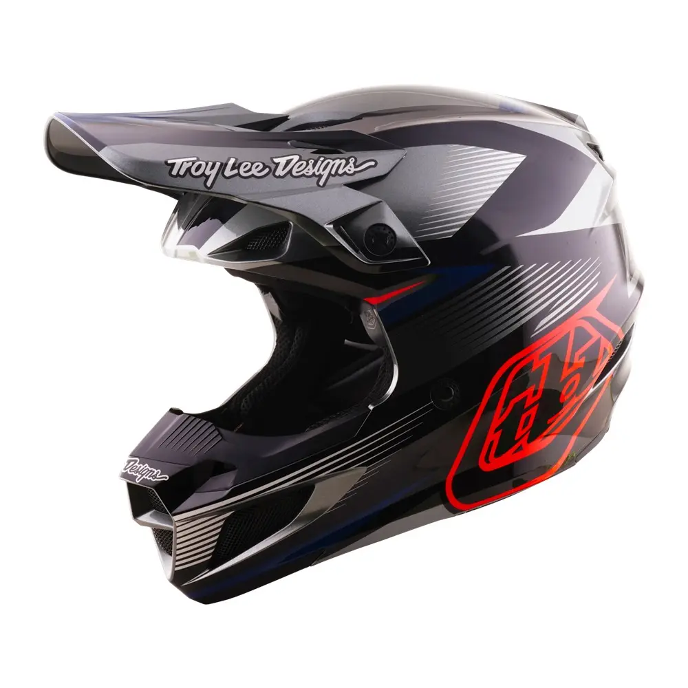 Troy Lee Designs SE5 Polycarbonate Motocross Helmet Ripper Grey
