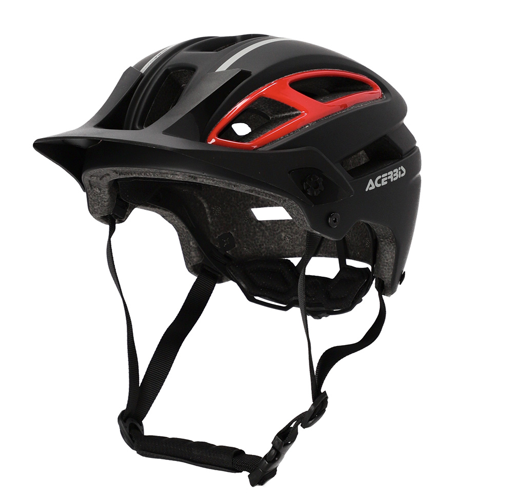 Acerbis Doublep MTB Helmet Black/Red - Image 1