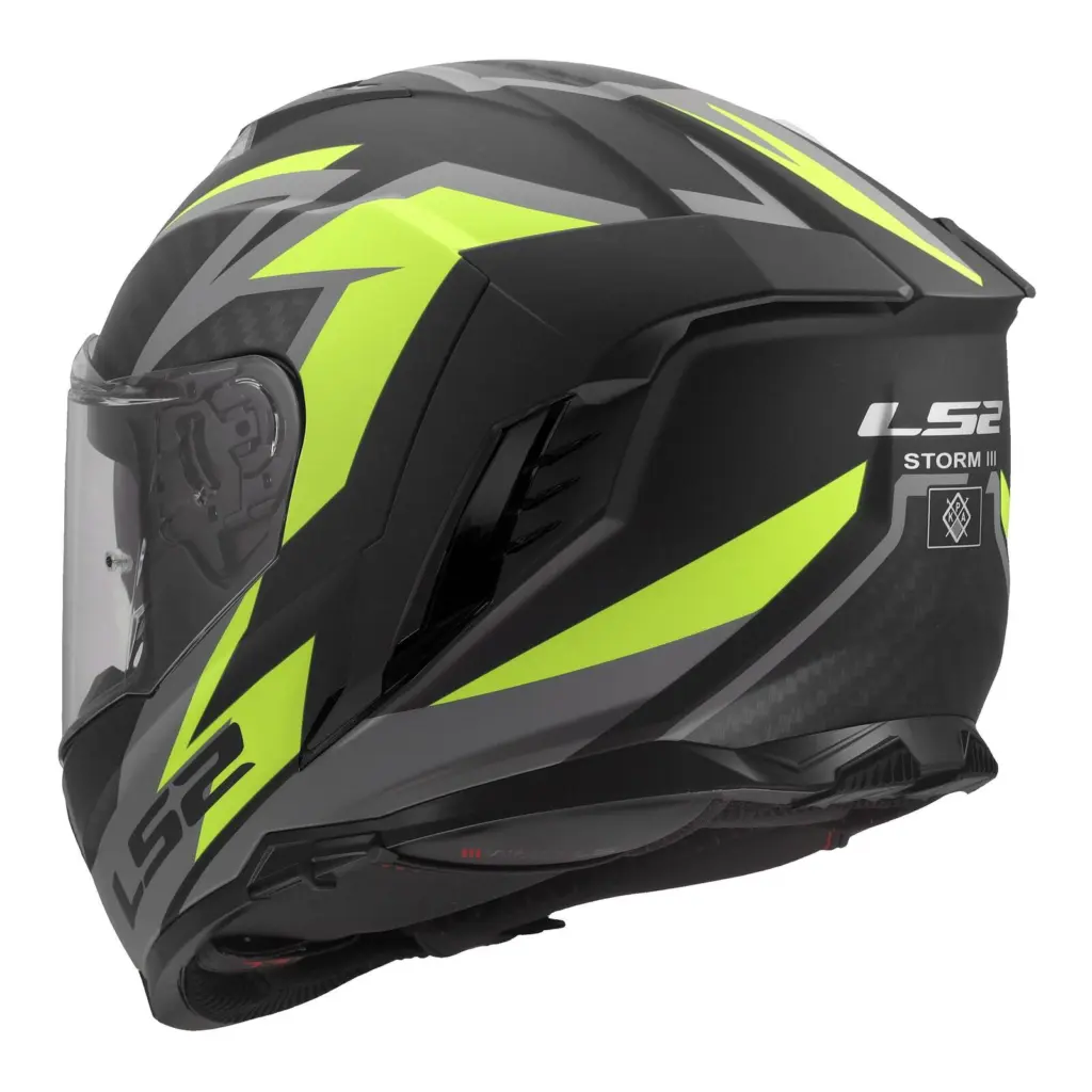 LS2 FF818 Storm III Dynamo Road Helmet Black/Hi-Vis Yellow