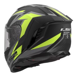 LS2 FF818 Storm III Dynamo Road Helmet Black/Hi-Vis Yellow - Image 3