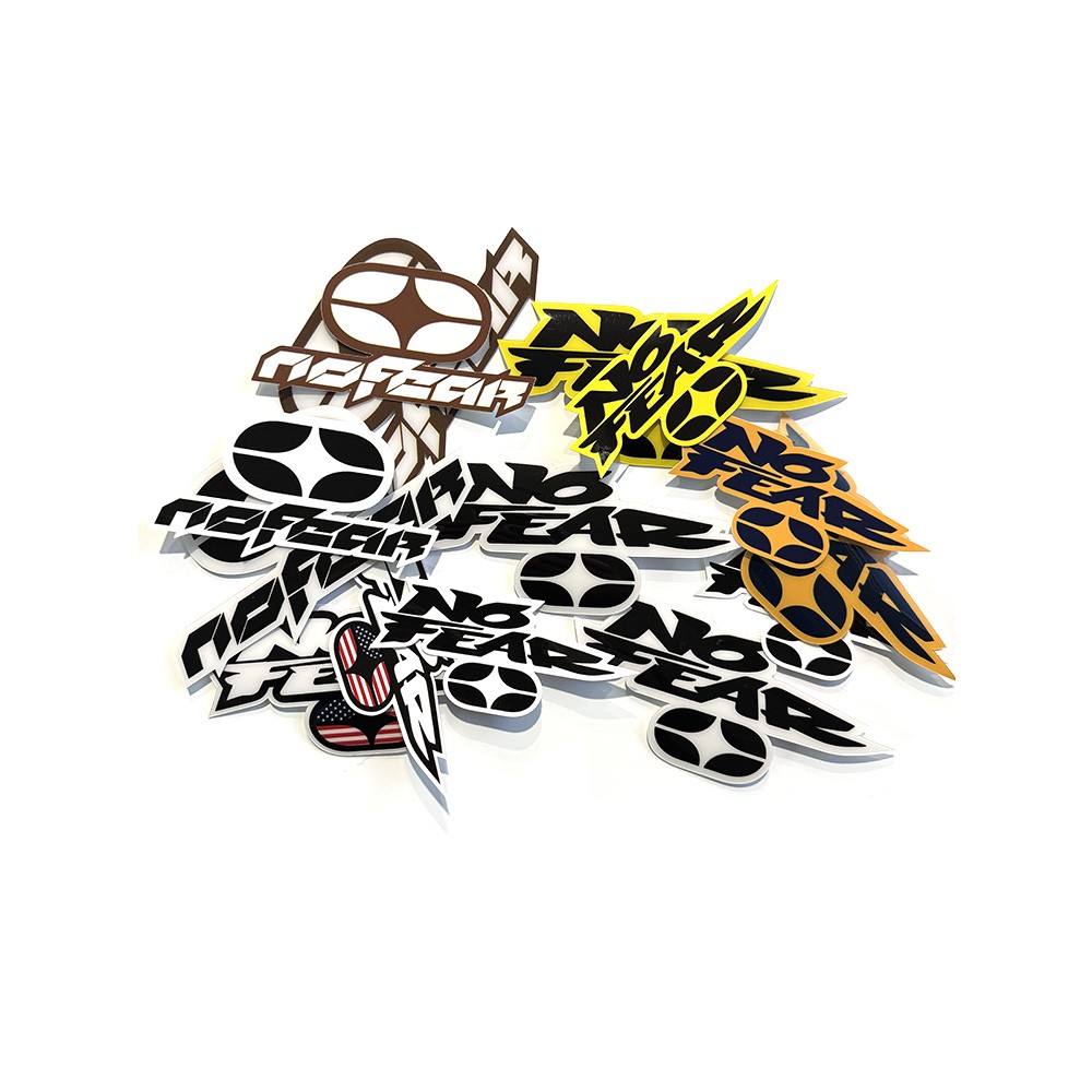 No Fear Icon Sticker Pack - 14 Pieces - Image 1