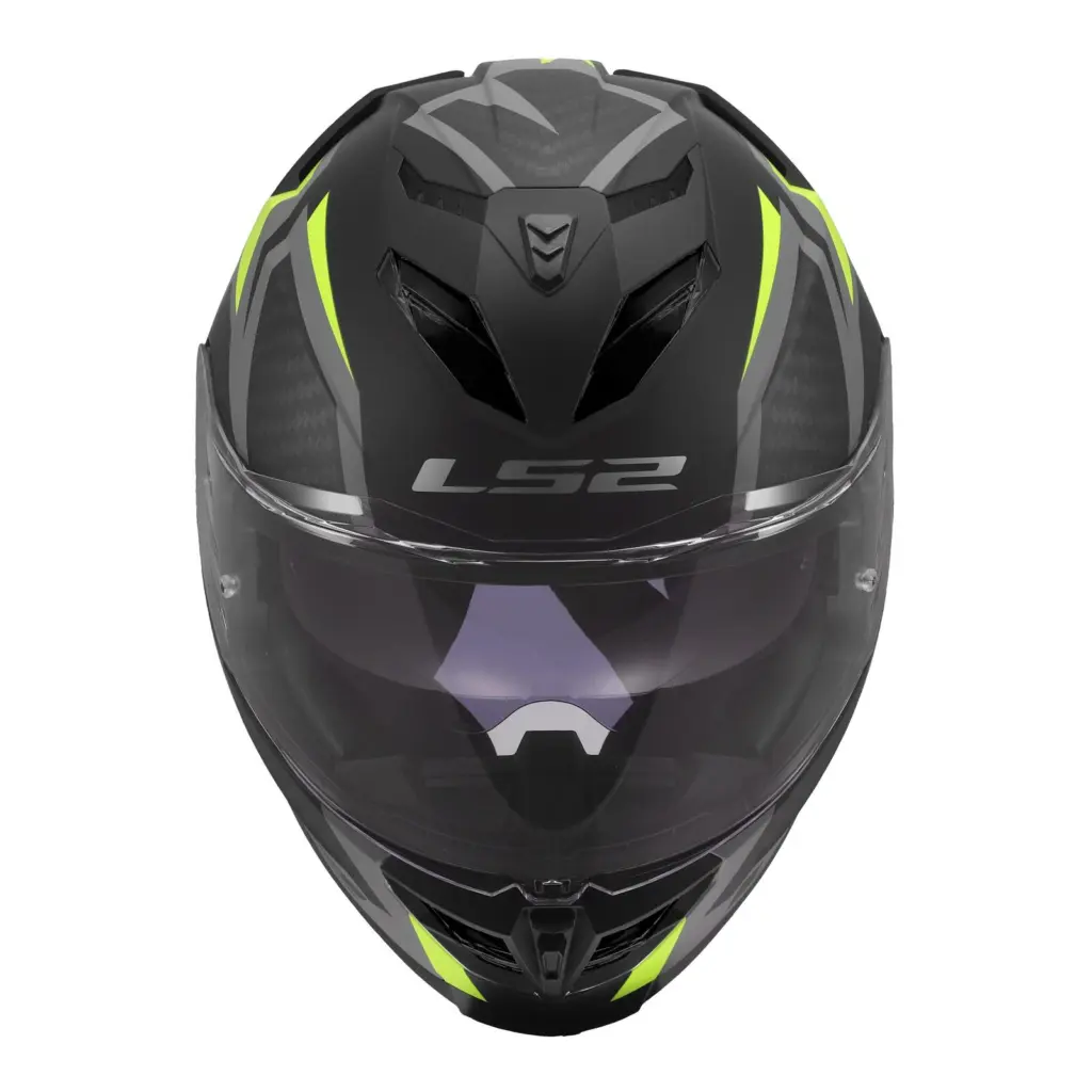 LS2 FF818 Storm III Dynamo Road Helmet Black/Hi-Vis Yellow