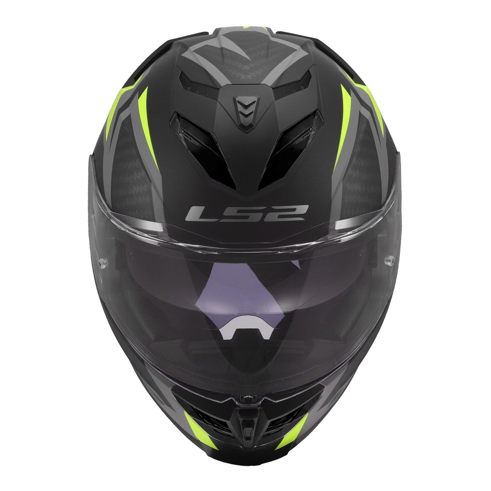LS2 FF818 Storm III Dynamo Road Helmet Black/Hi-Vis Yellow - Image 8
