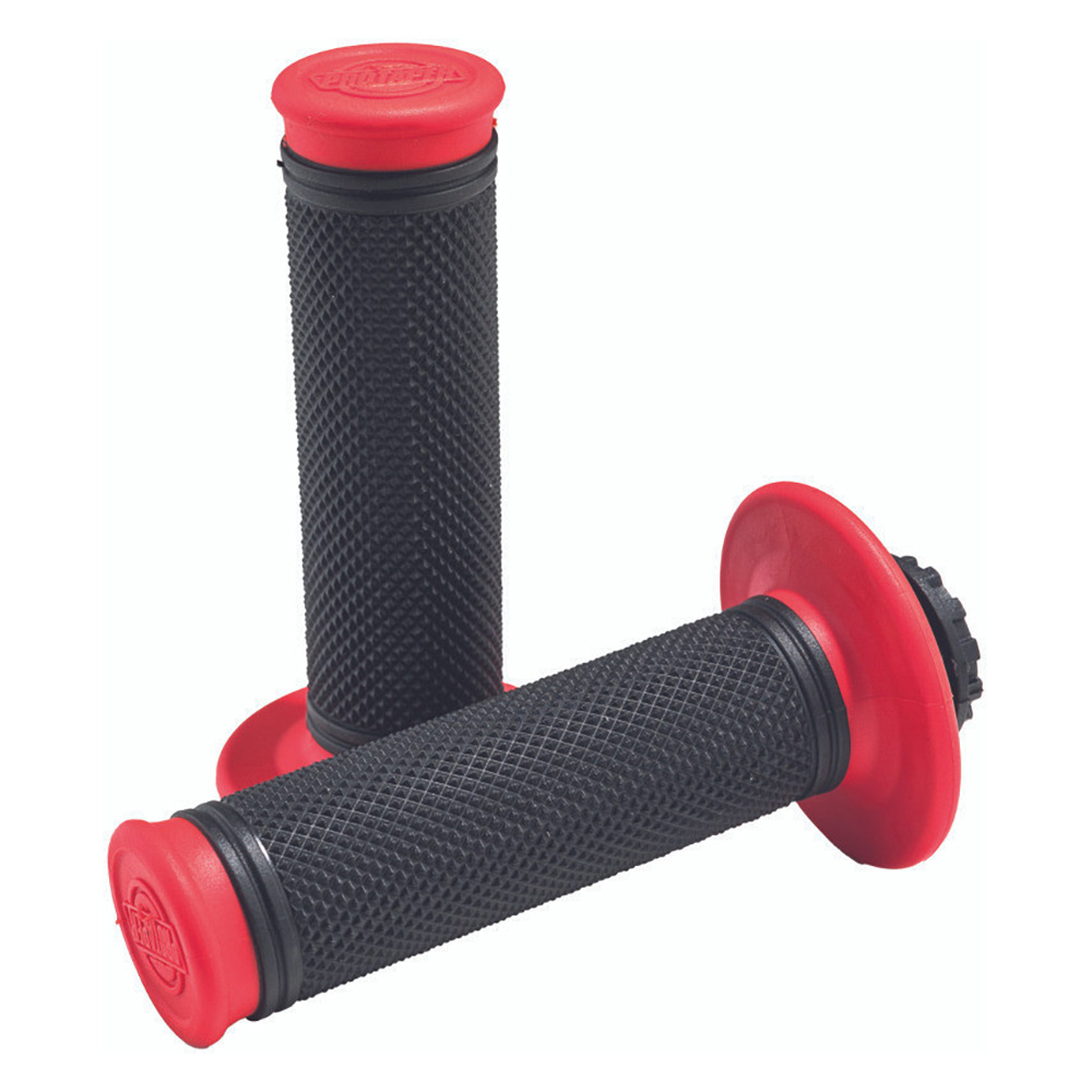 Pro Taper Pro Series Lock On Grips Full Diamond Red/Black - Image 1