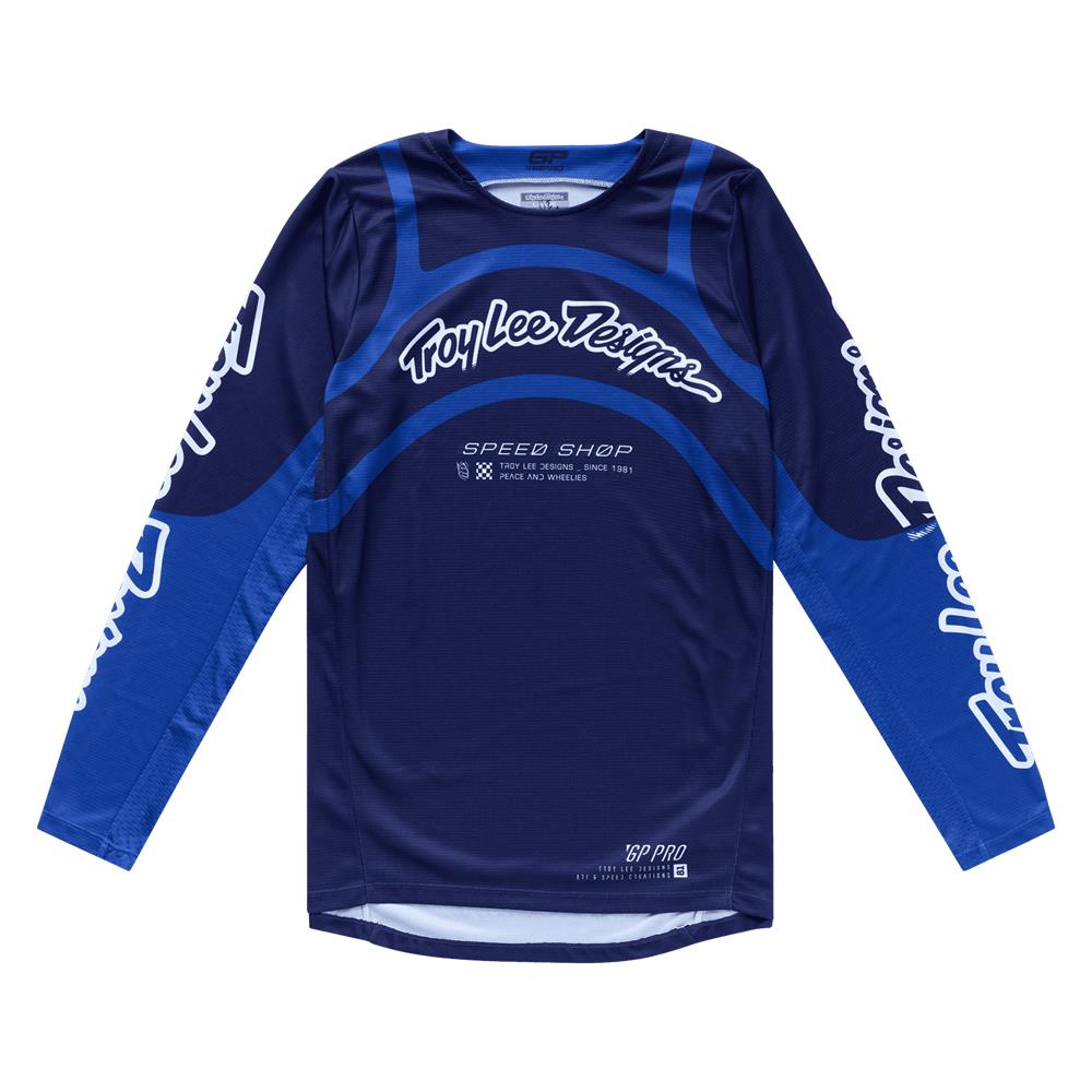 Troy Lee Designs GP Pro Swerve Motocross Jersey Navy/Blue - Image 1