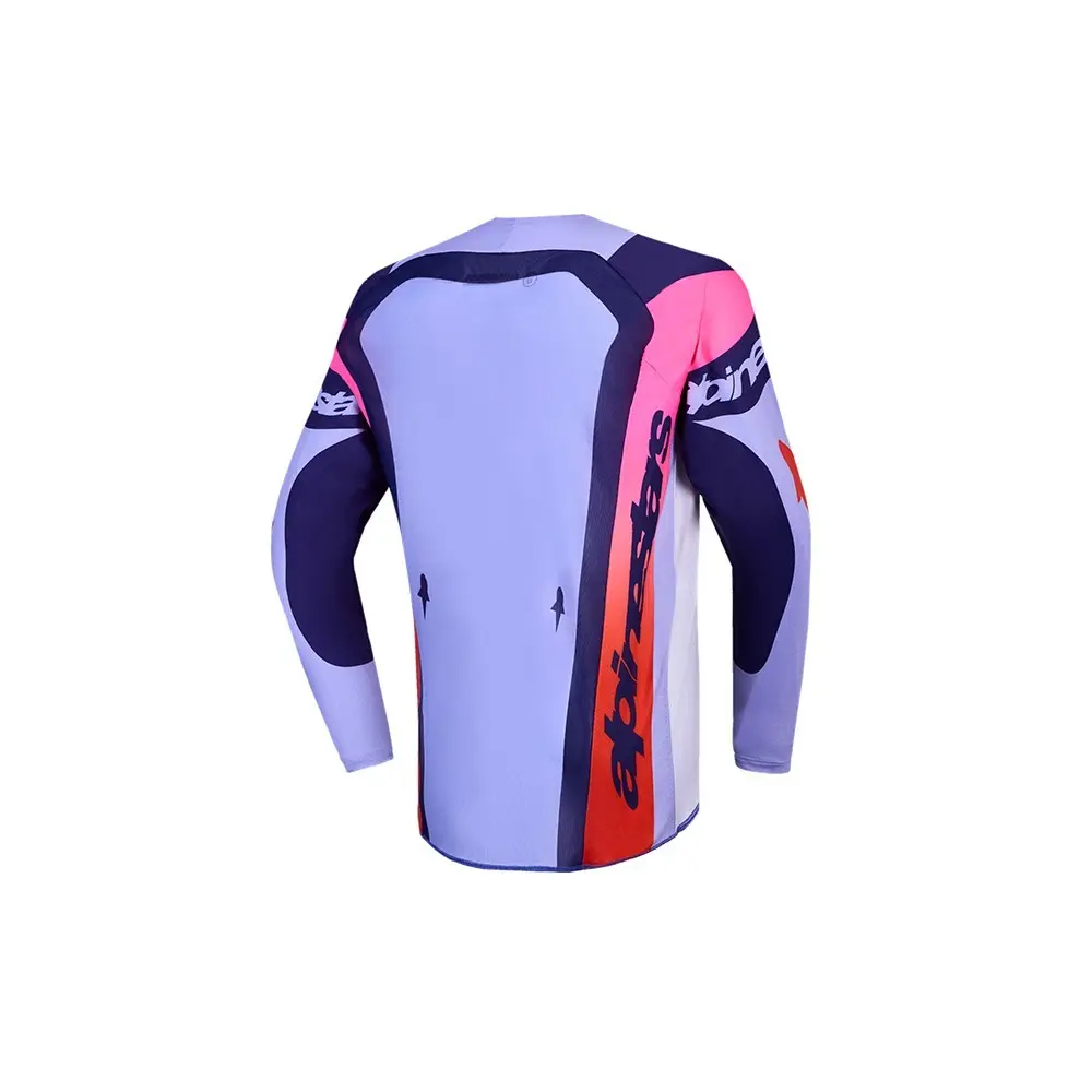 Alpinestars Youth Supertech Dyna Motocross Jersey Light Violet/Deep Purple/Pink Fluoro