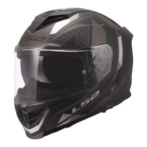 LS2 FF818 Storm III Sporty Road Helmet Black/Grey - Image 1
