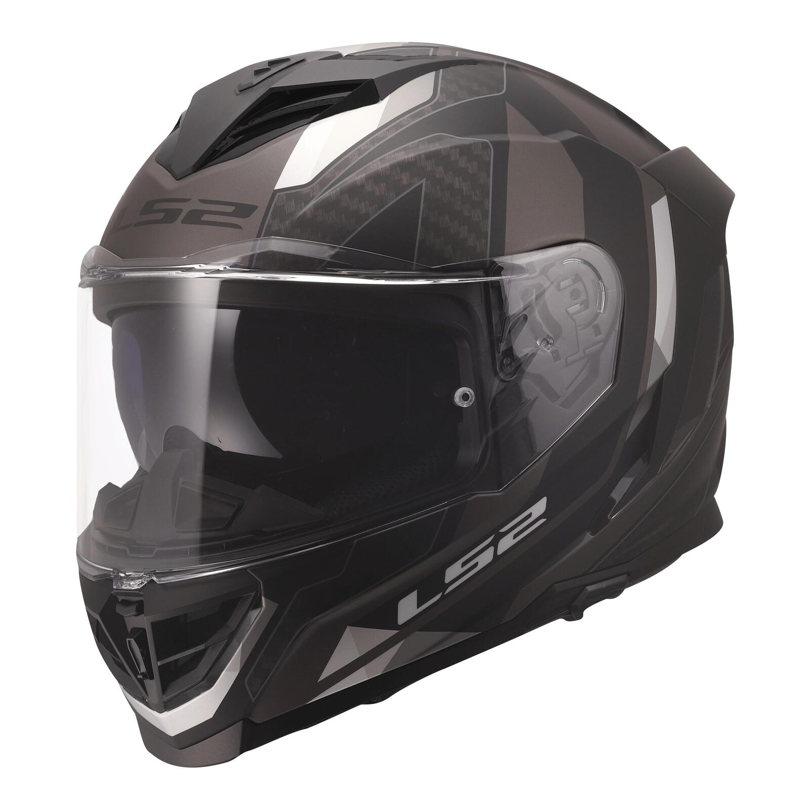 LS2 FF818 Storm III Sporty Road Helmet Black/Grey - Image 1