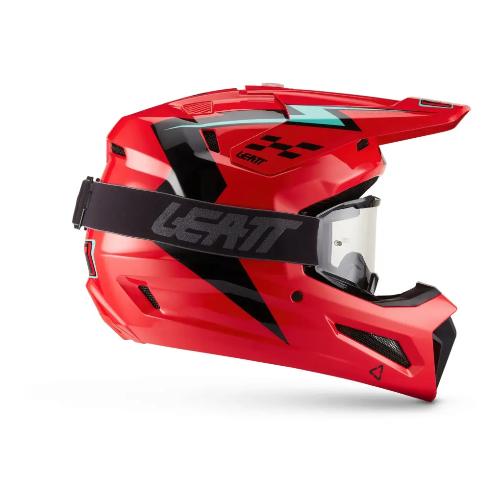 Leatt 3.5 Motocross Helmet Kit Red