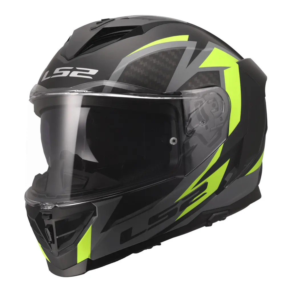 LS2 FF818 Storm III Dynamo Road Helmet Black/Hi-Vis Yellow