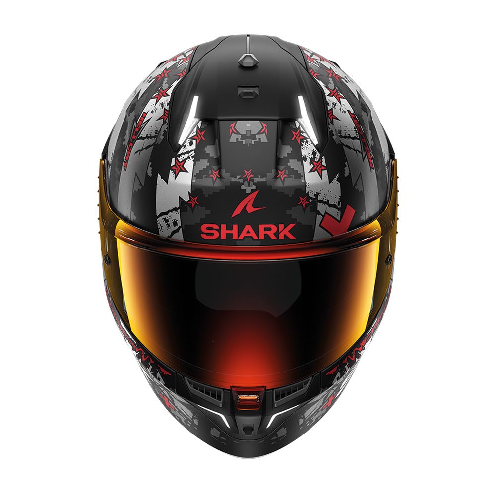 Shark Skwal i3 Hellcat Road Helmet Black/Chrome/Red - Image 3