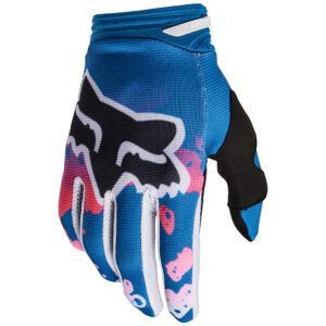 Fox 180 Morphic Motocross Gloves Youth Blueberry - Image 1