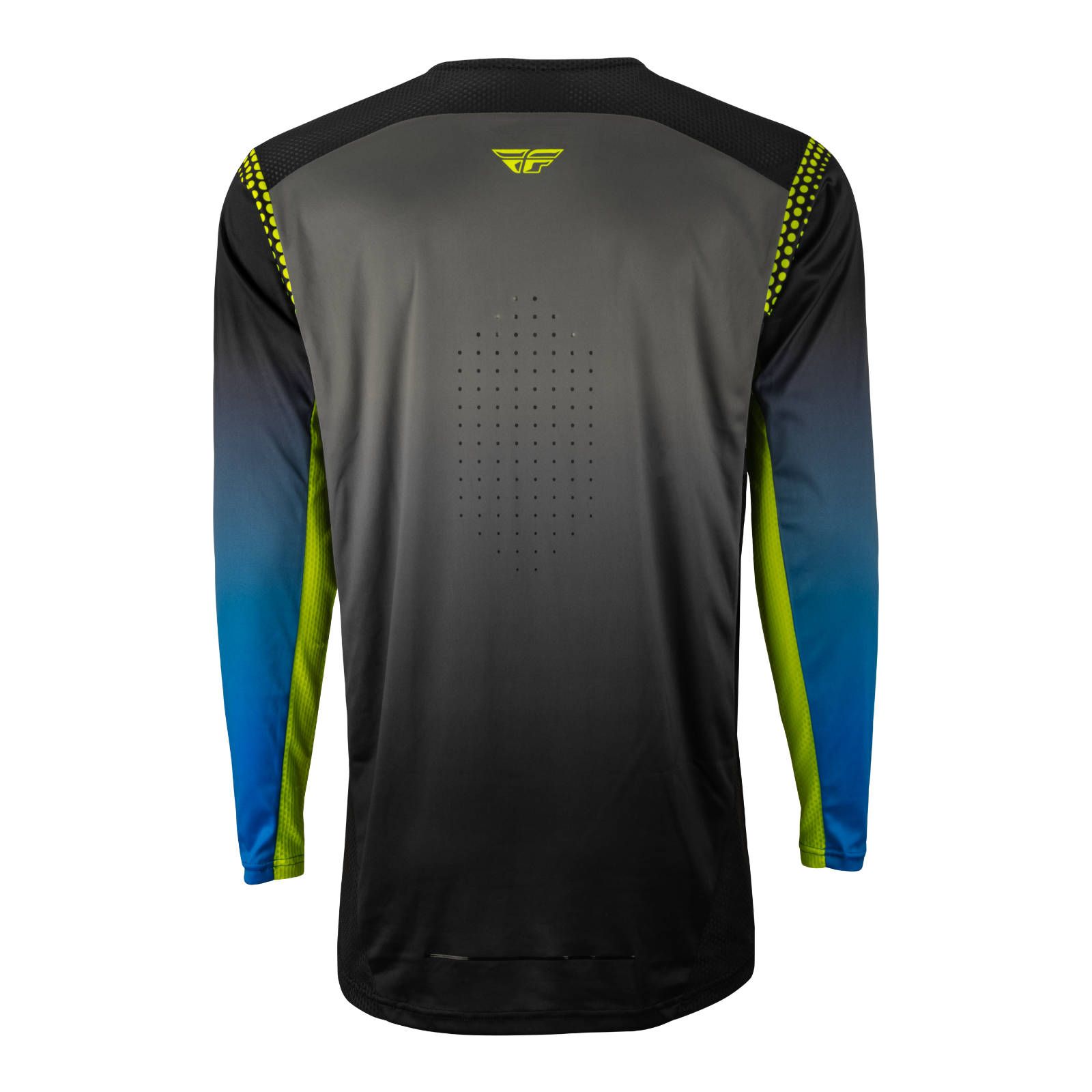 Fly Lite Motocross Jeresy Grey/Blue/Hi-Vis - Image 2