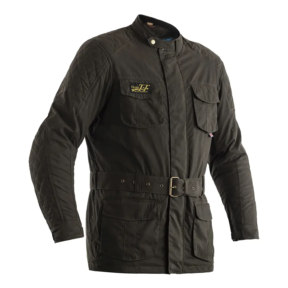 RST CLASSIC IOM TT WAX 3/4 III TEXTILE JACKET [GREEN] 44 L
