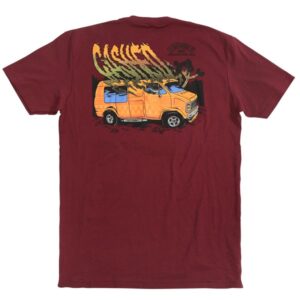 Fasthouse Cashed Tee Maroon - Image 1
