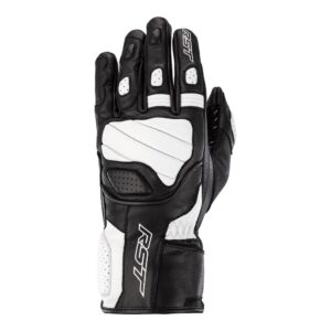 RST Turbine CE Leather Road Gloves White - Image 5