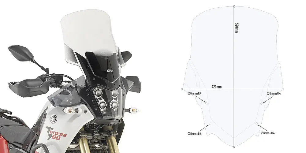 SIDE RACK ONE-FIT (NEEDS BOX KIT) YAMAHA TENERE 700 '19->