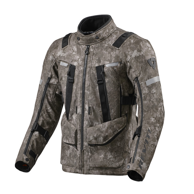 Adventure Jacket REV'IT! Sand 4 H2O Camo Brown - Image 1